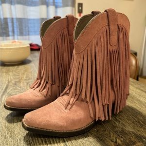 Girls Ariat Fringe Boots